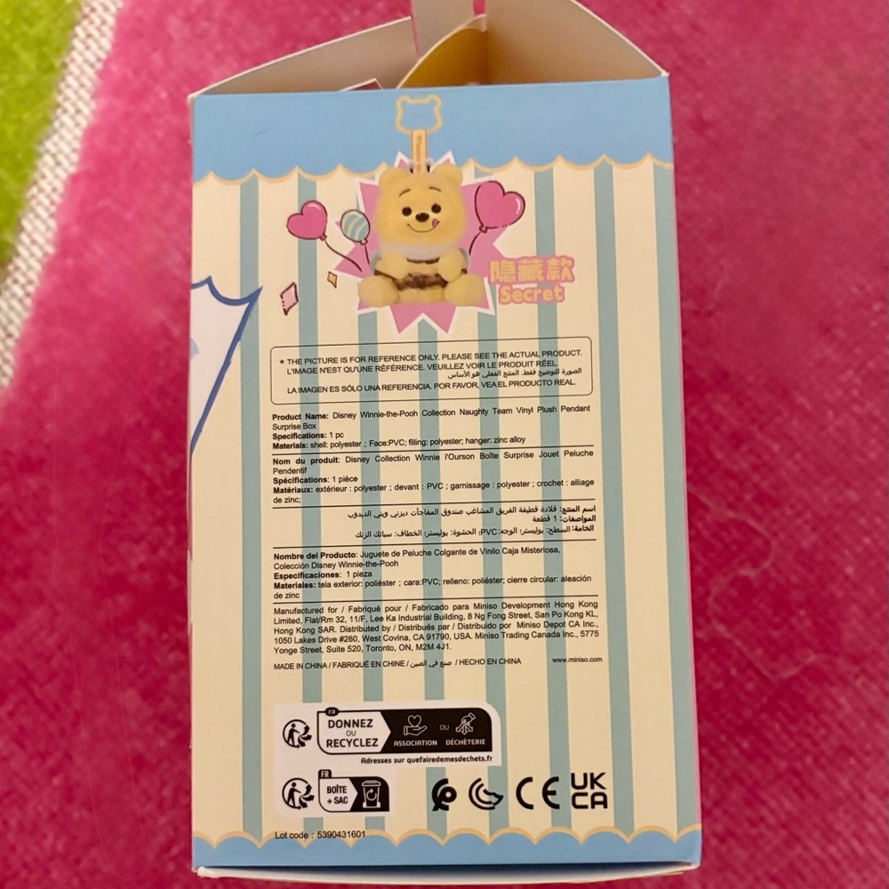 MINISO Winnie The Pooh Naughty Party Plush Confirmed Rabbit | 100% Authentic New - Picture 9 of 11